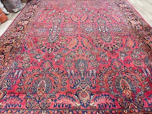 Antique persian sarouk Rug-5380 - 5