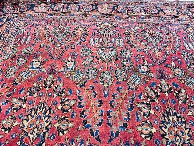 Antique persian sarouk Rug-5380 - 6