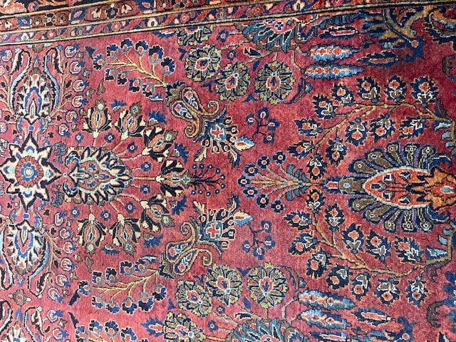 Antique persian sarouk Rug-5380 - 7