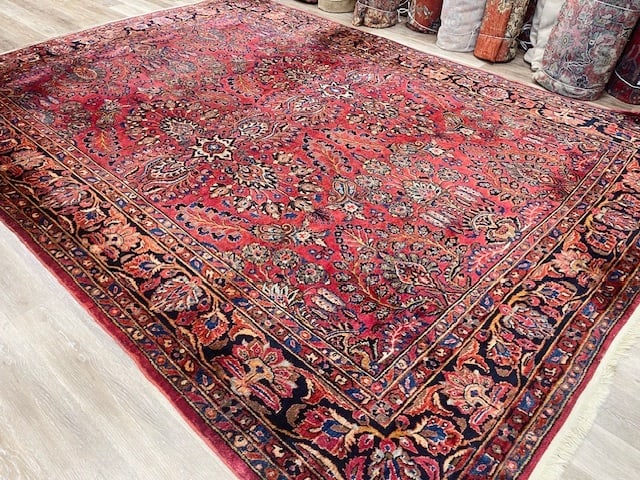 Antique persian sarouk Rug-5380 - 8