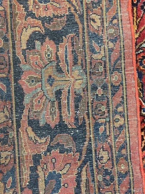 Antique persian sarouk Rug-5380 - 9