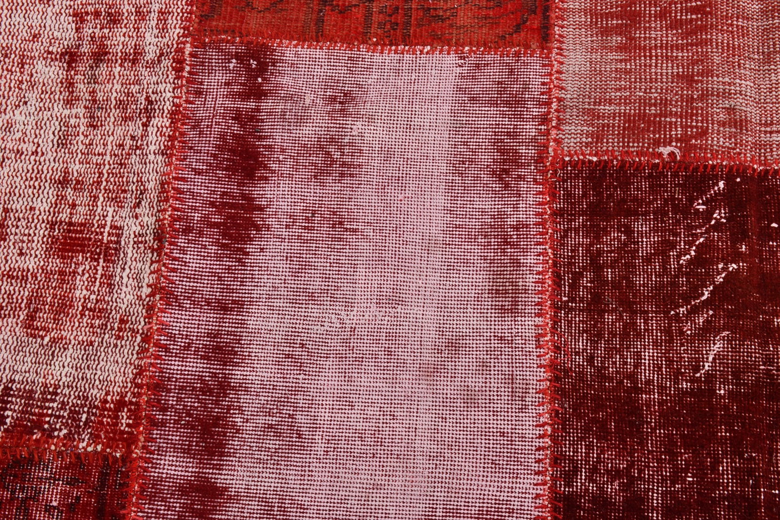 6'10'' x 10'0'' Handmade Vintage Wool Patchwork Rug - 19080 - 9