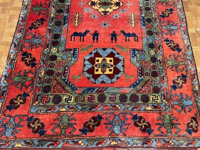 Vintage Kazak Caucasian Rug-5280 - 3