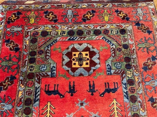 Vintage Kazak Caucasian Rug-5280 - 6