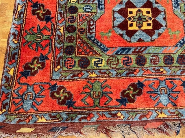Vintage Kazak Caucasian Rug-5280 - 8