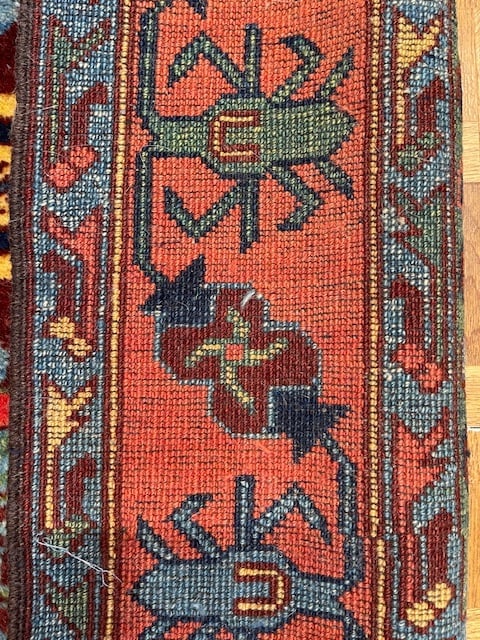 Vintage Kazak Caucasian Rug-5280 - 9