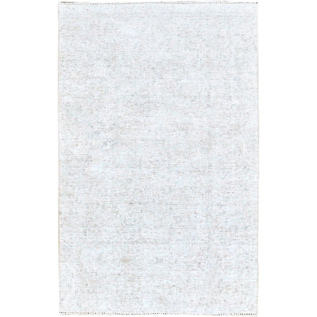 Alabaster White Organic Wool Zoroastrian Vintage Oriental Rug: Title: Alabaster White Organic Wool Zoroastrian Vintage Oriental Rug Description:This is a truly genuine one-of-a-kind. It has been Knotted for months and months in the centuries-old weaving craftsman