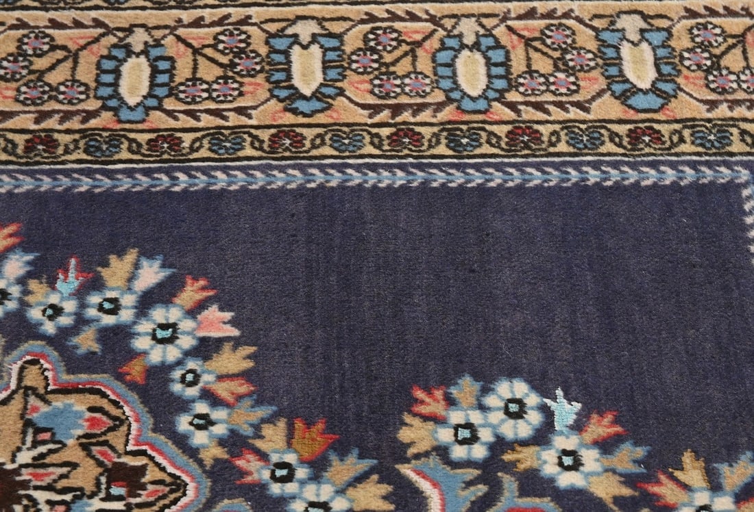 Vintage Plum Floral 3X5 Shahreza Persian Rug - 8