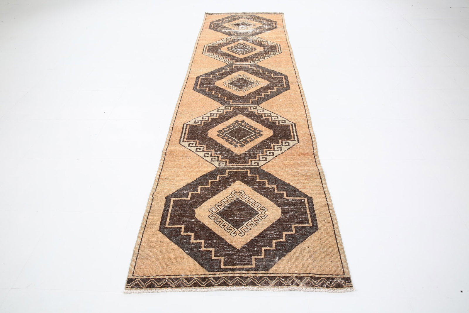 3'1'' x 11'3'' Turkish Vintage Runner Rug - 5284 - 2