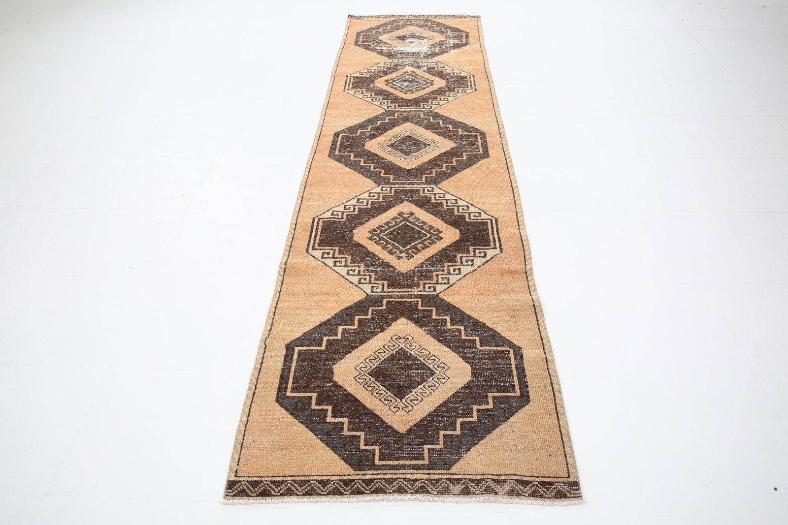 3'1'' x 11'3'' Turkish Vintage Runner Rug - 5284 - 3