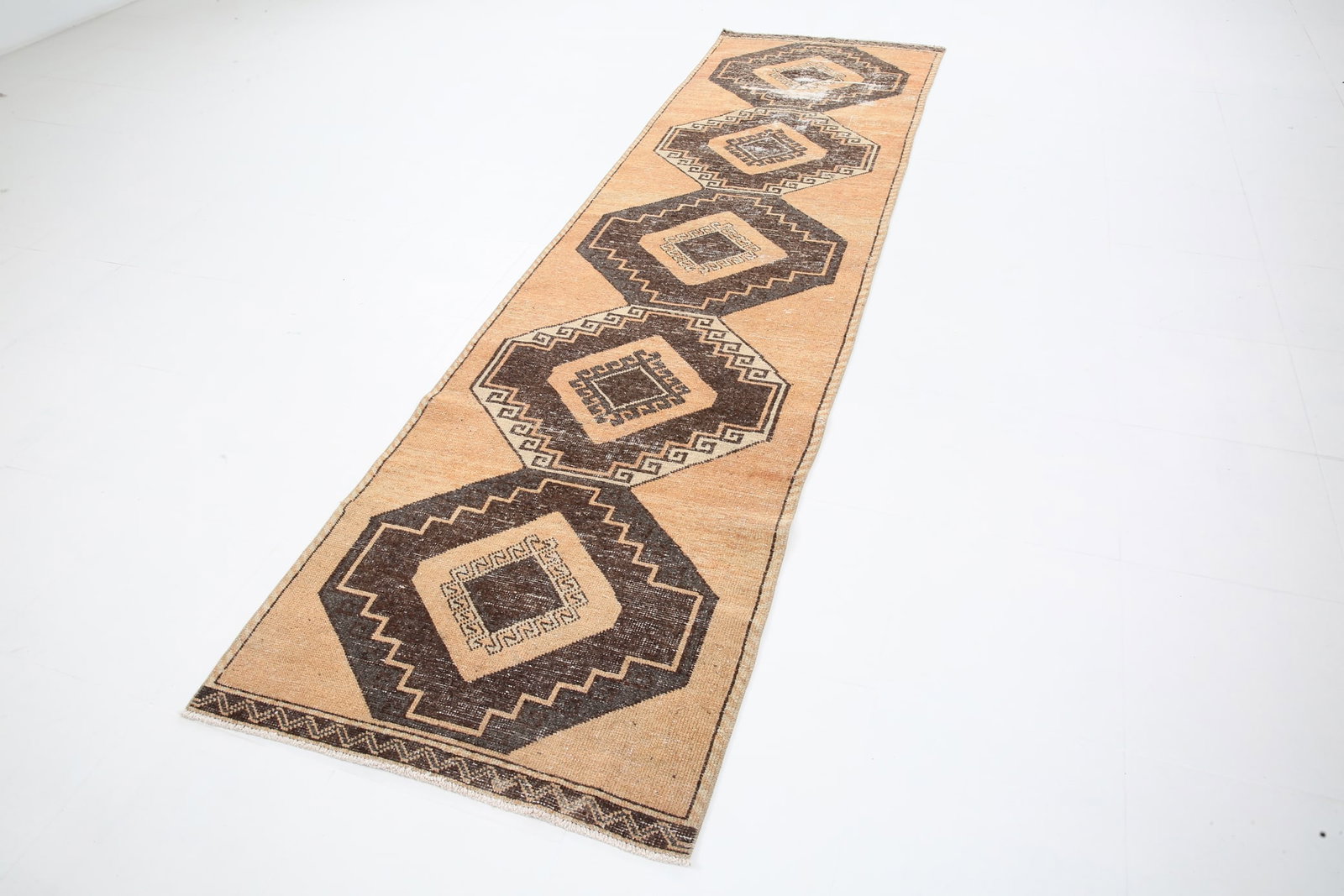 3'1'' x 11'3'' Turkish Vintage Runner Rug - 5284 - 4