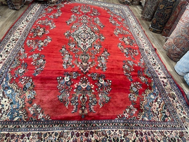 Antique Persian large size hamadan Rug-2092 - 4
