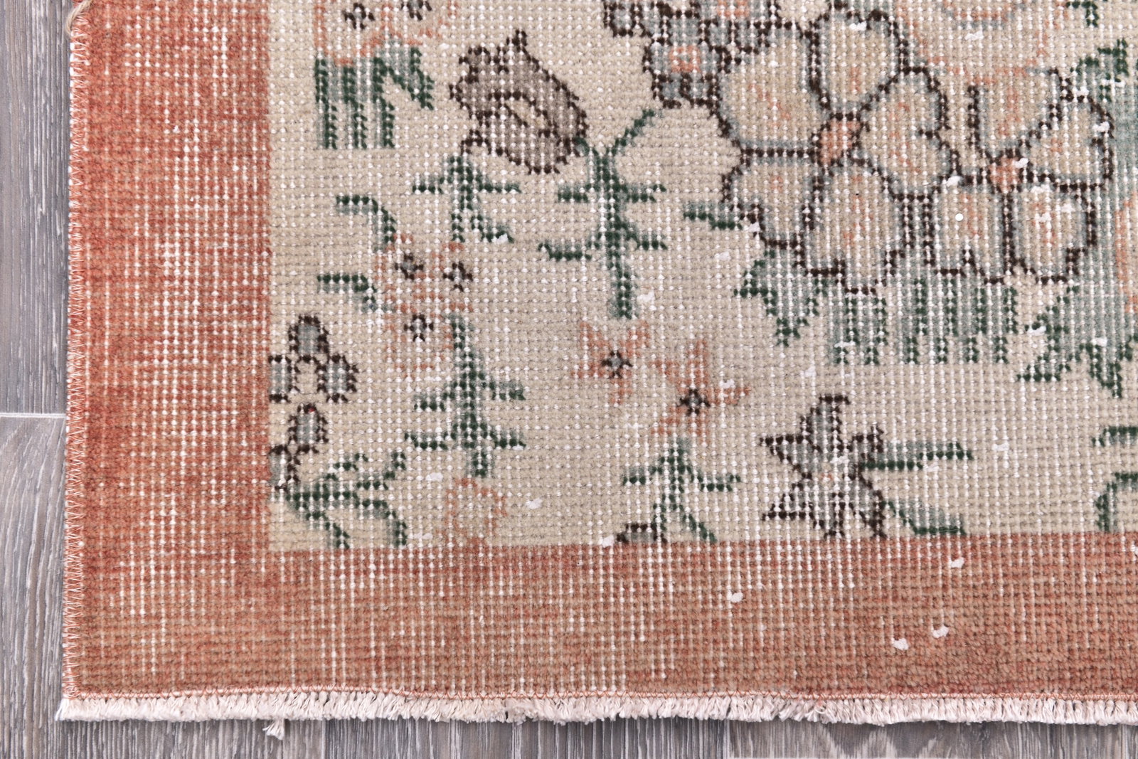 3'9'' x 6'7'' Handmade Vintage Wool Rug - 244772 - 7