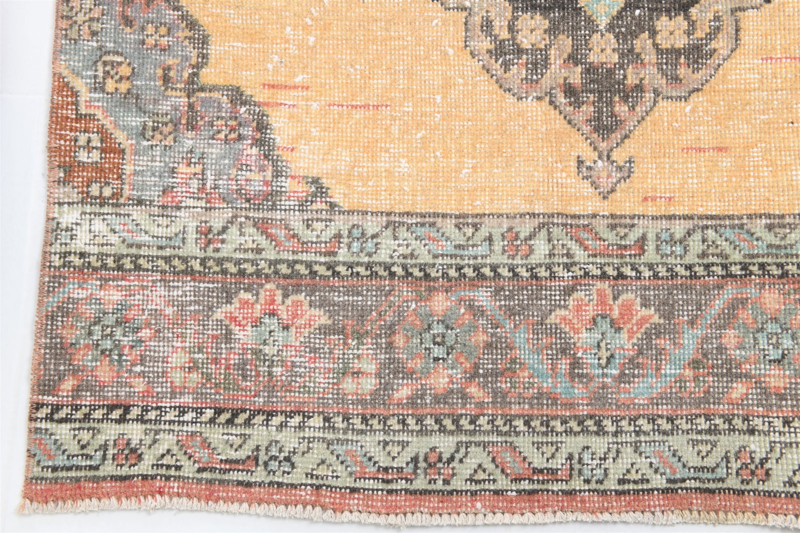 2'11'' x 13'4'' Vintage Wool Runner Rug - 7297 - 14