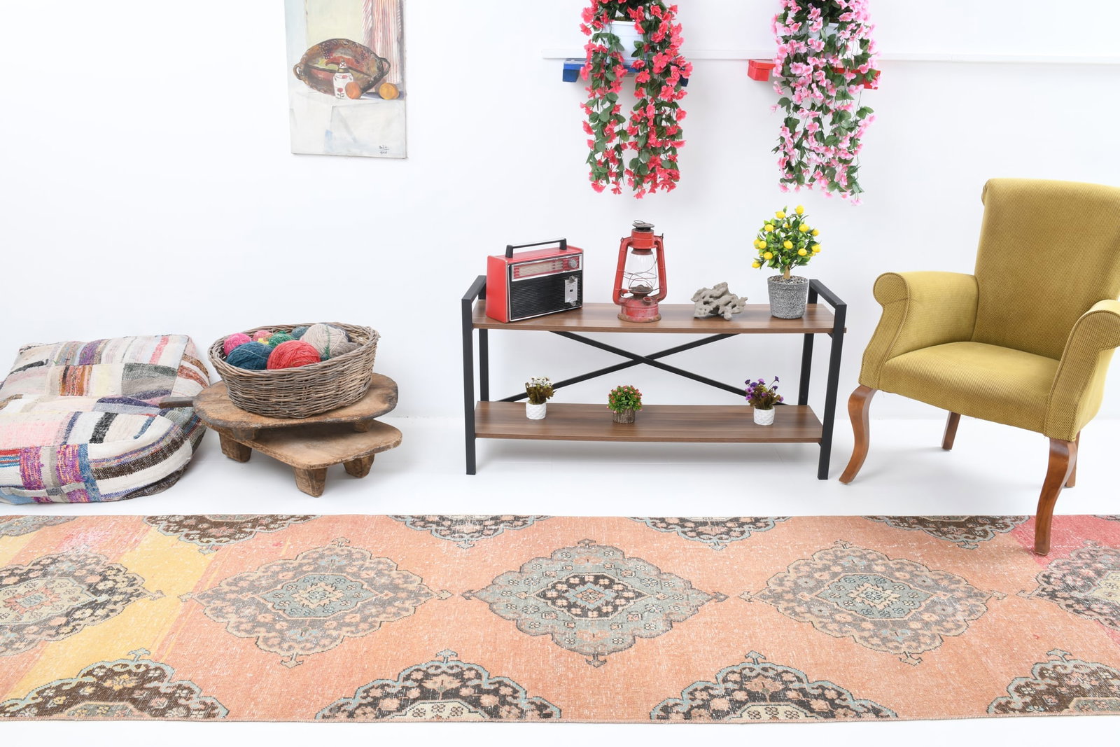2'11'' x 13'4'' Vintage Wool Runner Rug - 7297 - 3
