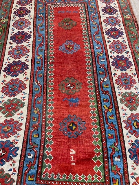 Antique kazak Caucasian rug-4879 - 3