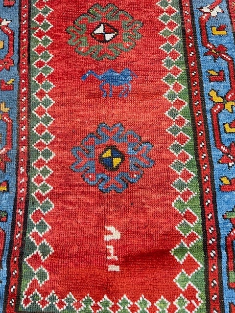 Antique kazak Caucasian rug-4879 - 4