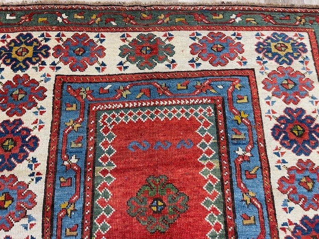Antique kazak Caucasian rug-4879 - 6