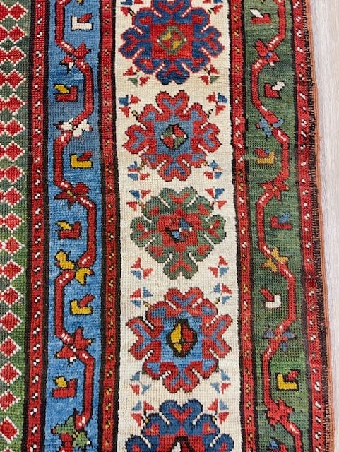 Antique kazak Caucasian rug-4879 - 7