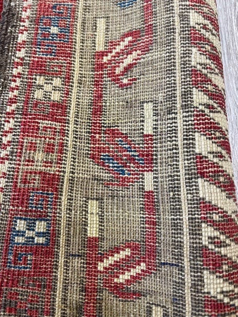 Antique kazak Caucasian Rug-4274 - 2