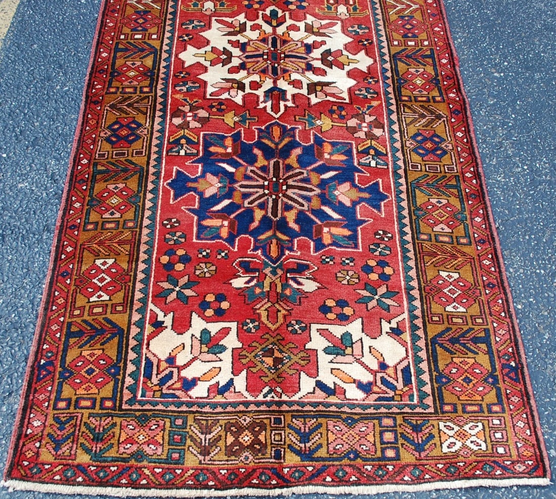 PERSIAN HERIZ RUNNER RUG 3'5" x10'5" - 3