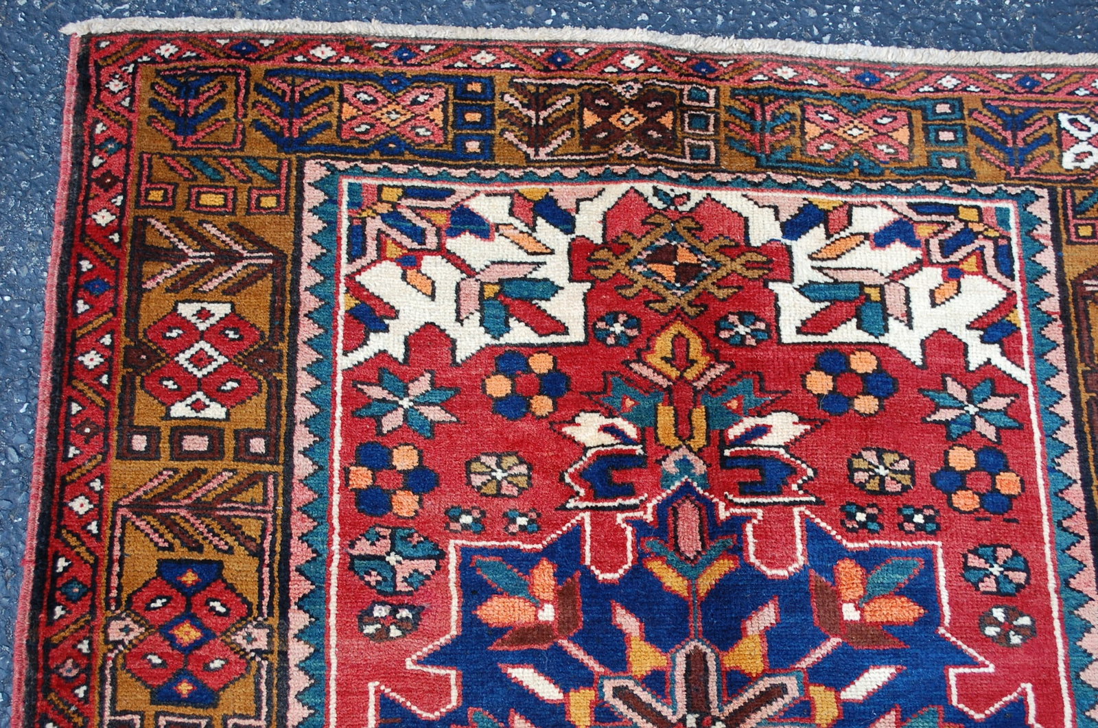 PERSIAN HERIZ RUNNER RUG 3'5" x10'5" - 4