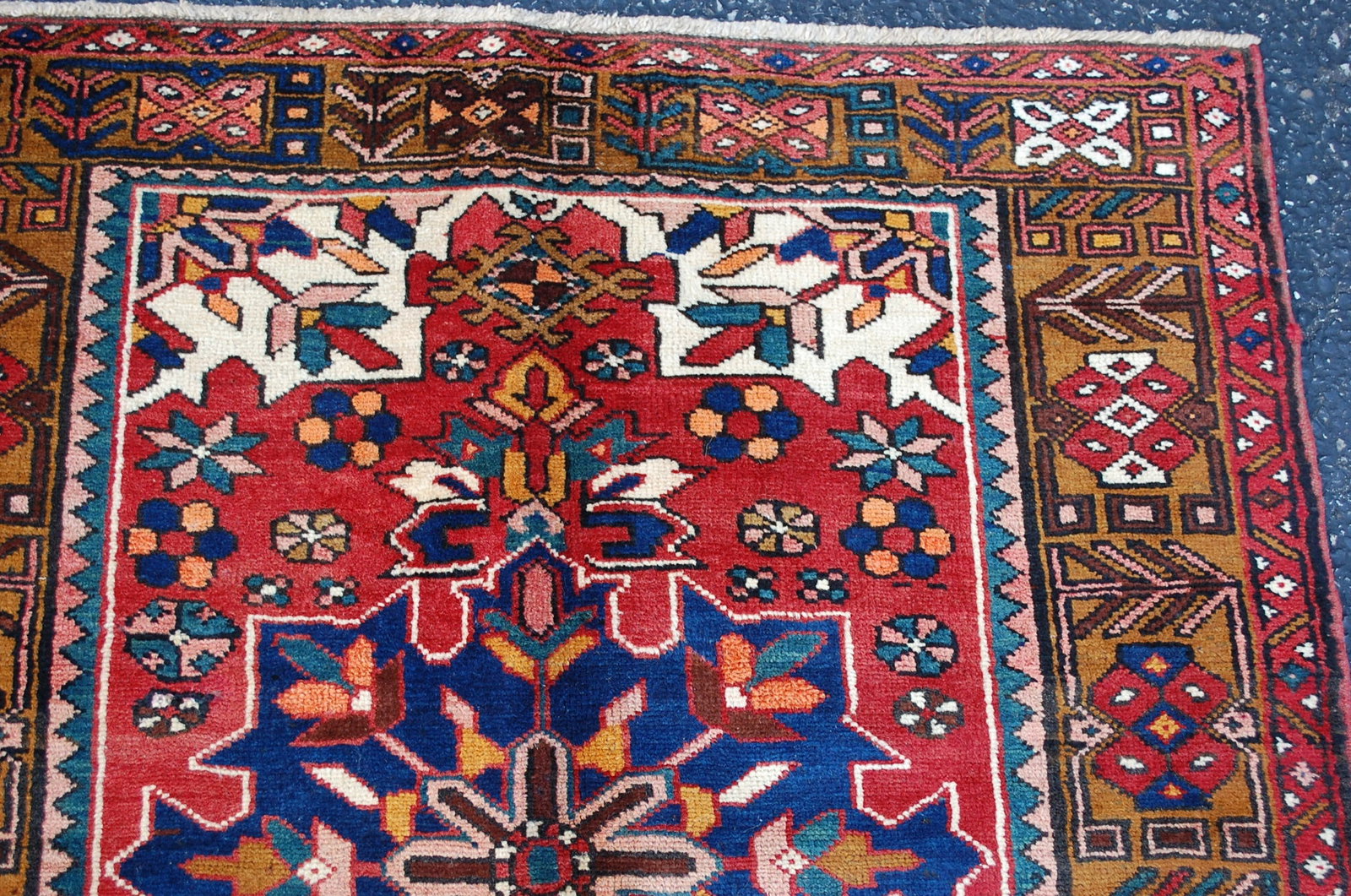 PERSIAN HERIZ RUNNER RUG 3'5" x10'5" - 5