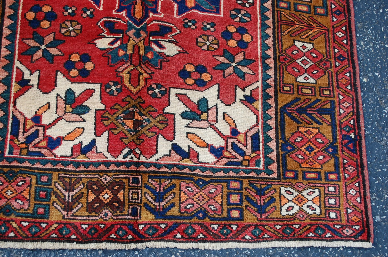 PERSIAN HERIZ RUNNER RUG 3'5" x10'5" - 7