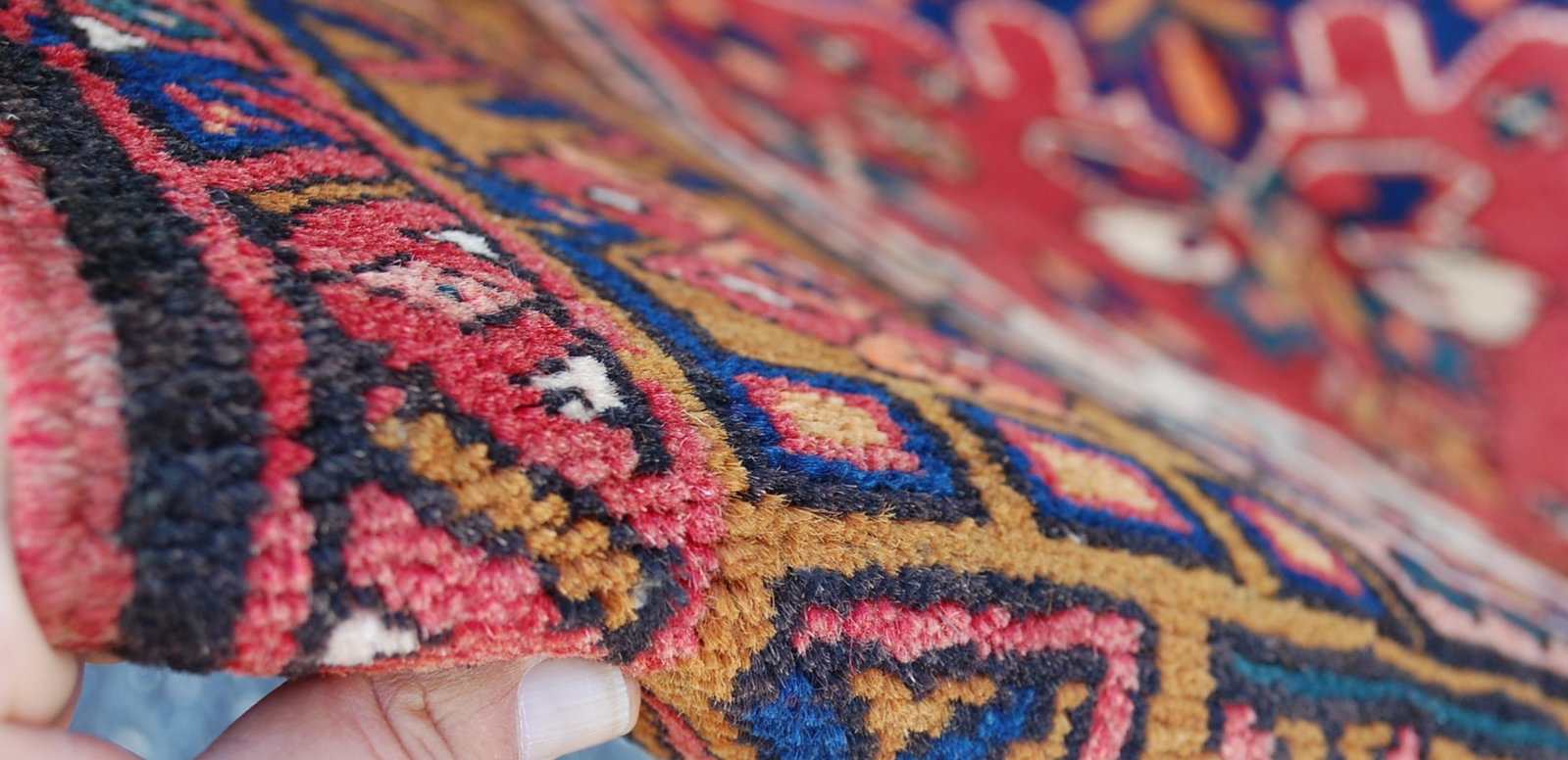 PERSIAN HERIZ RUNNER RUG 3'5" x10'5" - 9