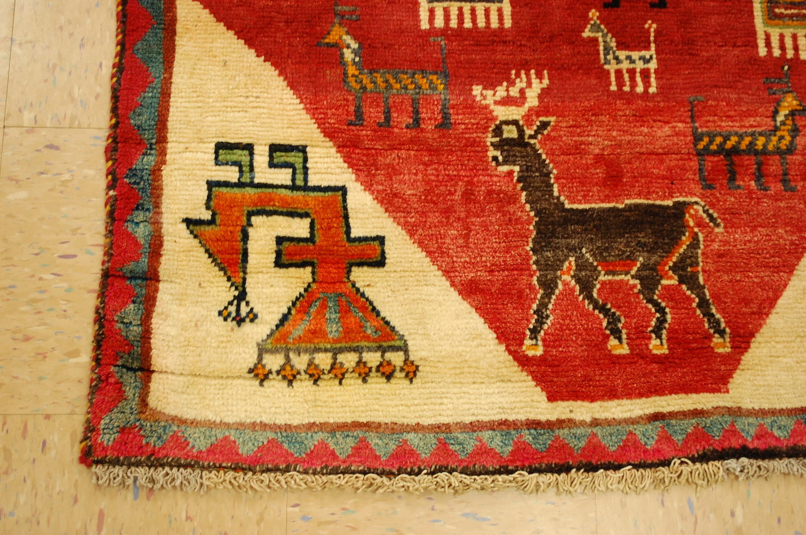 Persian SHIRAZ RUG 3'6"x6'5" - 3
