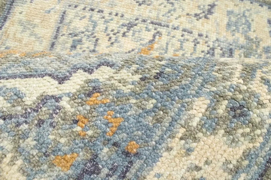 Muted Distressed Heriz 2X3 Transitional Oriental Rug - 5