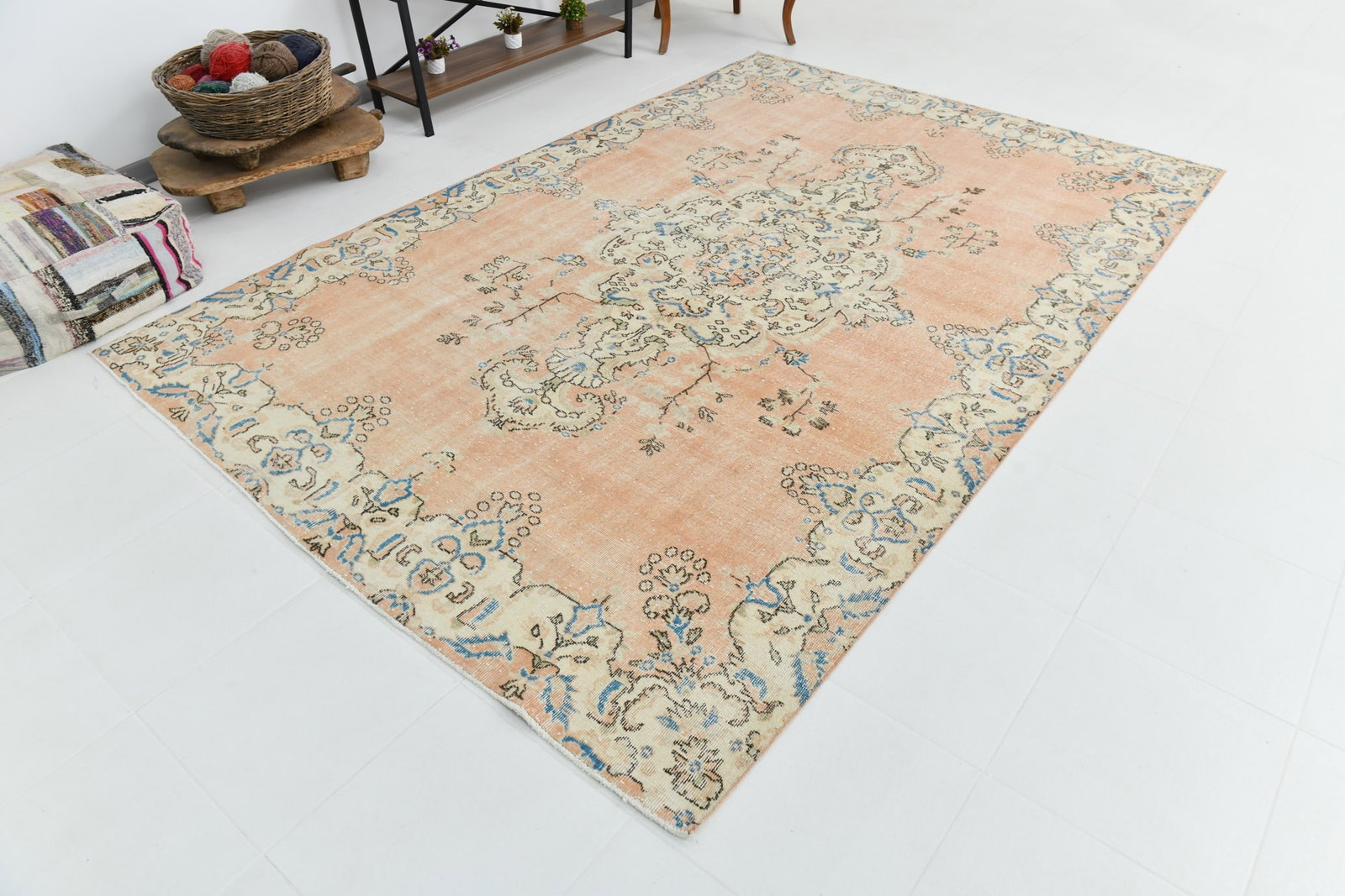 6'9'' x 10'1'' Turkish Handmade Kilim Rug - 18687 - 4