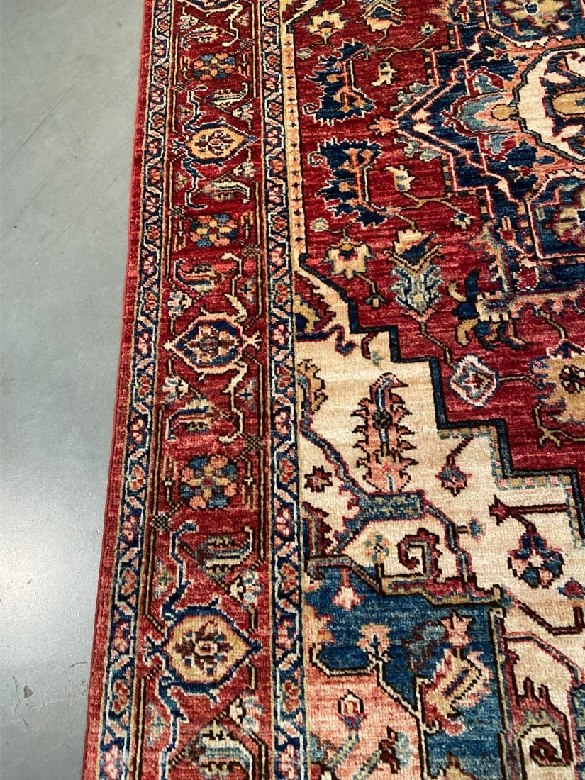 STUNNING FINE SERAPI RUG 5'.1"x7' - 4