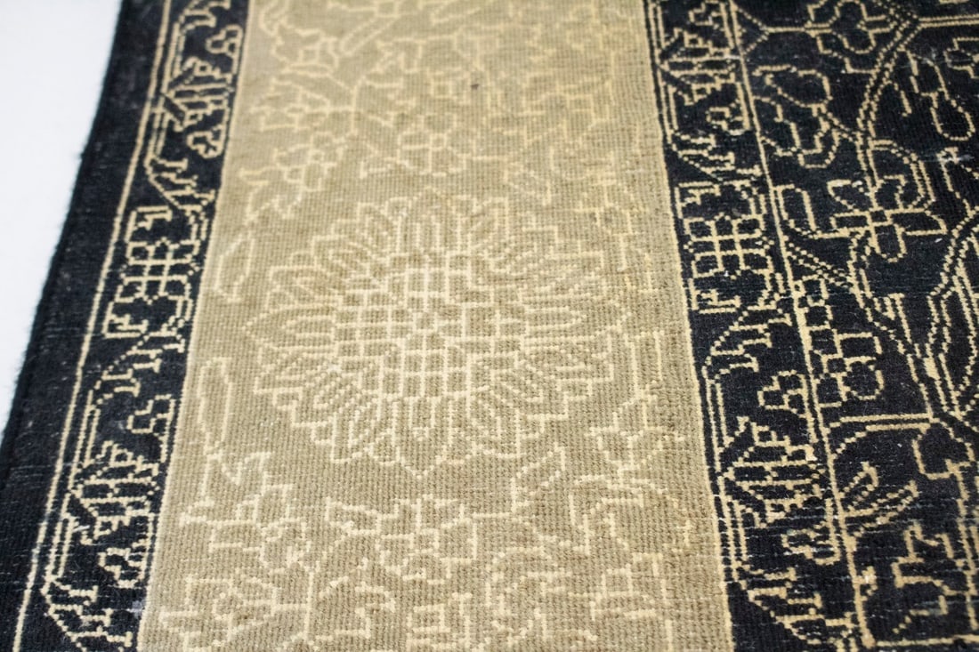Black Floral 5X8 Modern Oriental Rug - 17
