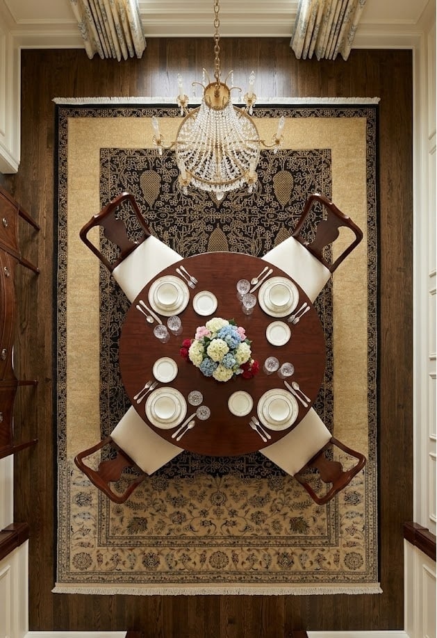 Black Floral 5X8 Modern Oriental Rug - 2