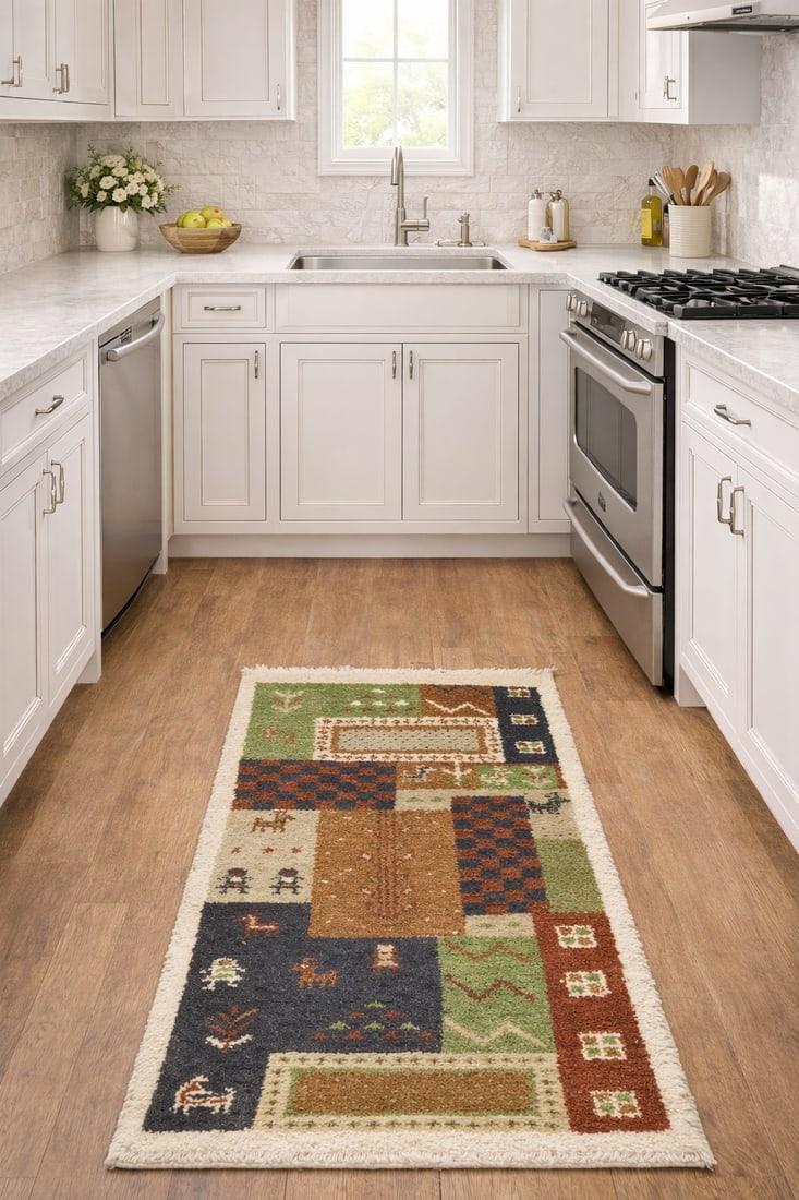 Multicolored Tribal 2X4 Indo-Gabbeh Oriental Rug - 2