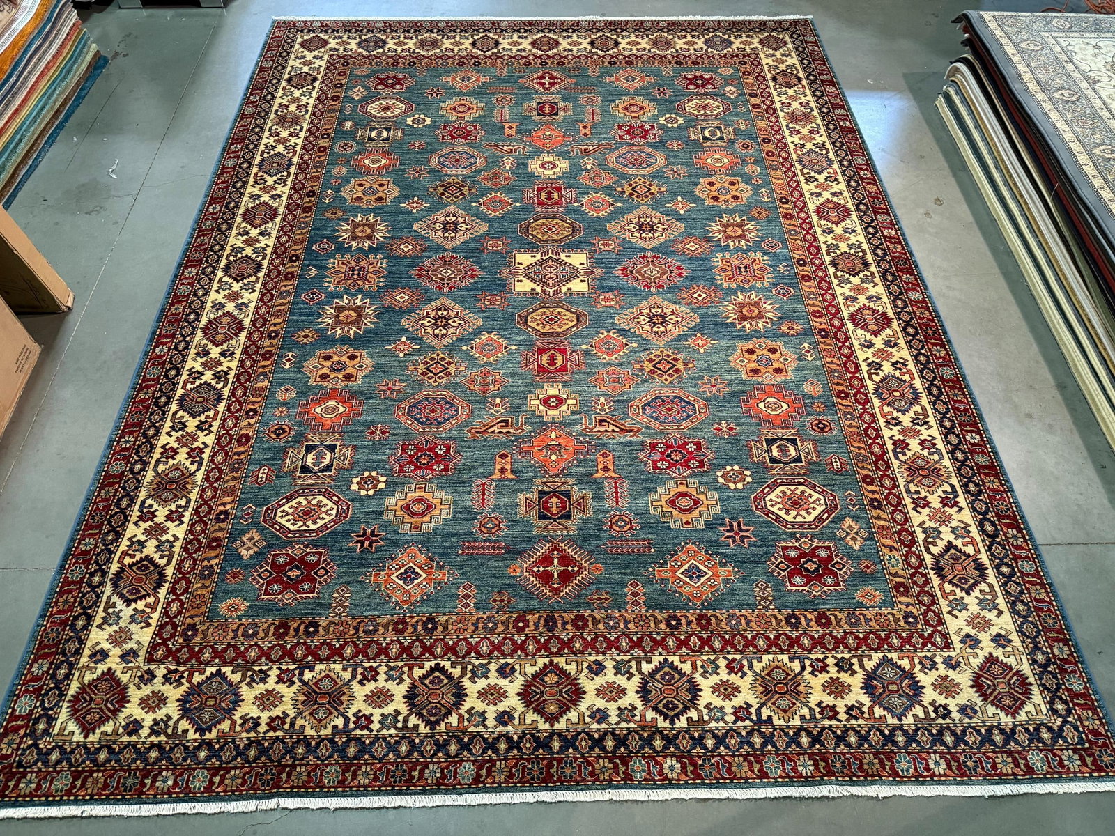 Fine Super Kazak Rug 10x13 (1 of 10)