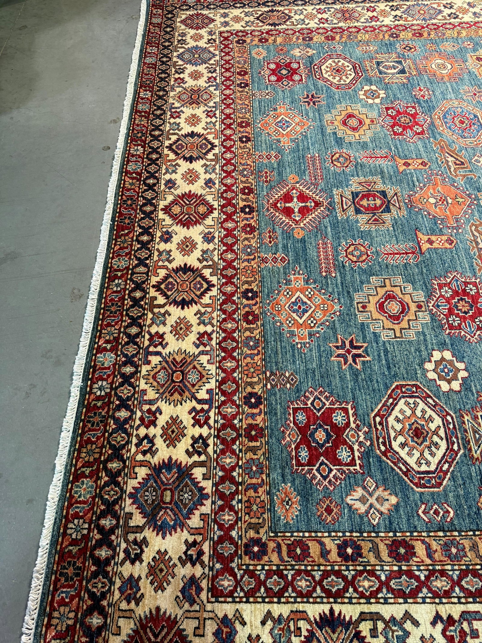 Fine Super Kazak Rug 10x13 - 6
