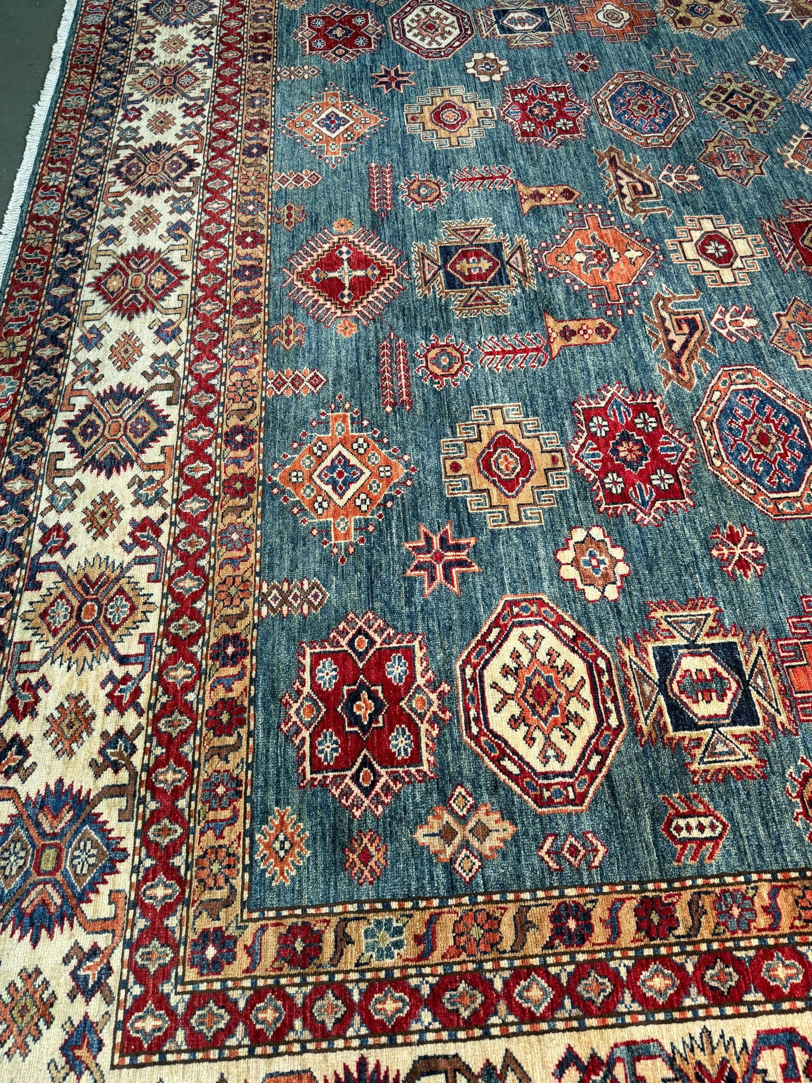 Fine Super Kazak Rug 10x13 - 9