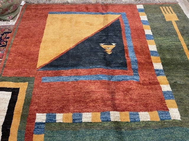 Unique Tribal Persian Gabbeh rug-698 - 2
