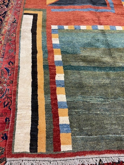 Unique Tribal Persian Gabbeh rug-698 - 6