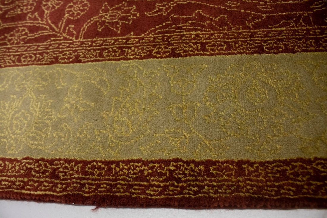 Rusty Red Floral 4X6 Modern Oriental Rug - 8