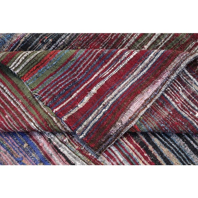 Rare village Turkish flatqwoven rug - 3