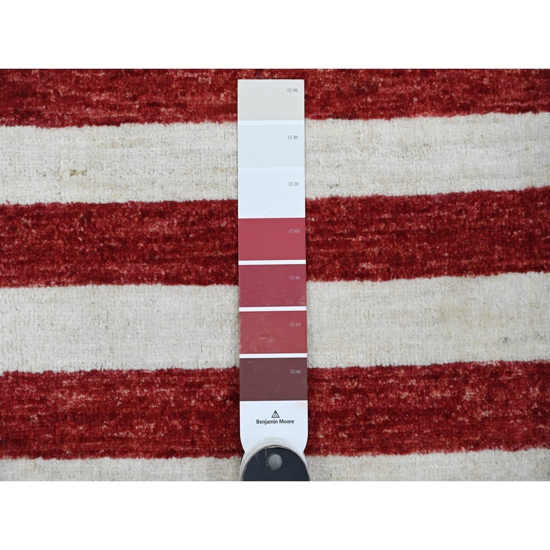 Old Glory Red Wall Hanging American Flag Hand Knotted Soft Wool Rug - 3