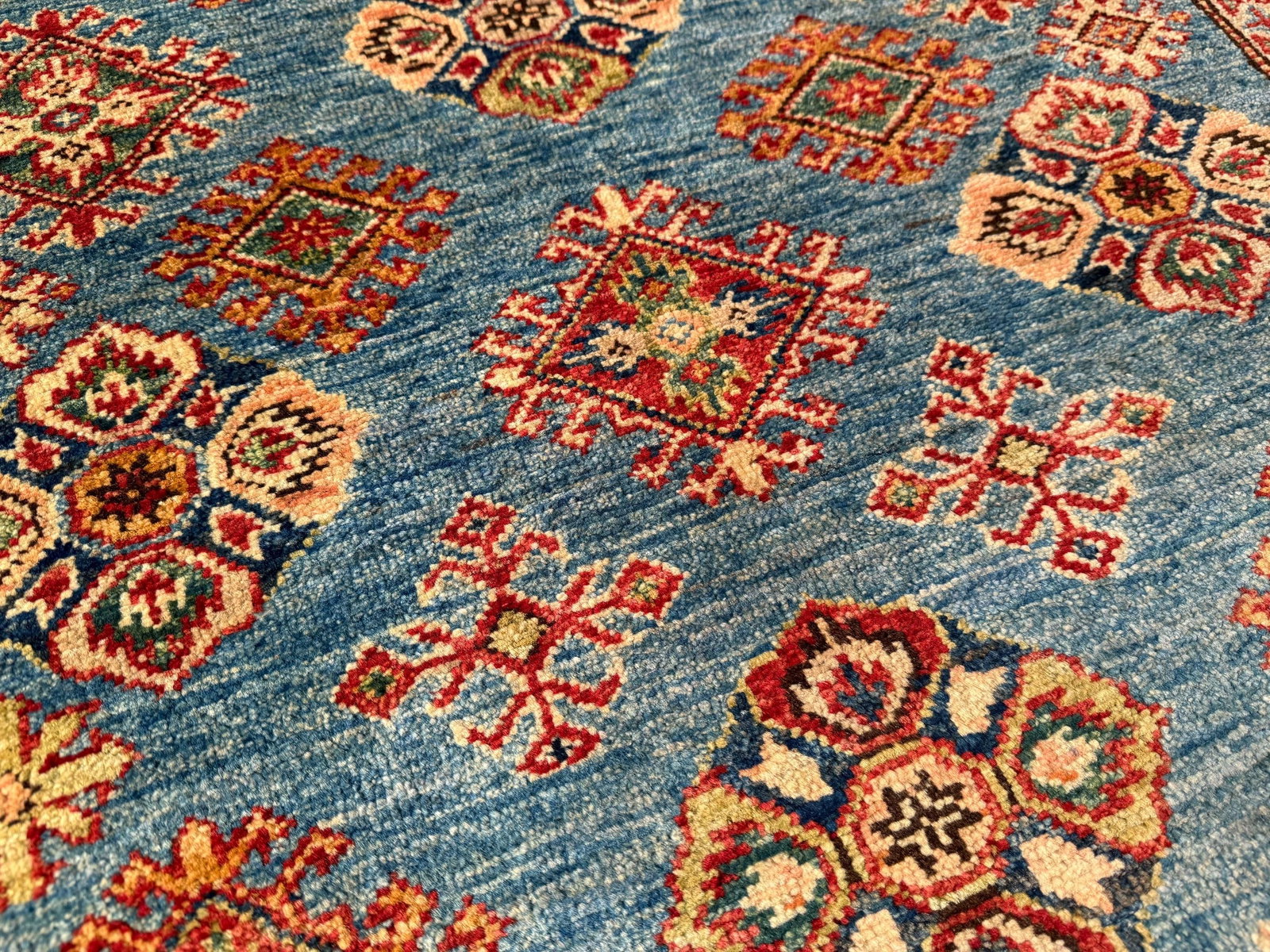 Fine Super Kazak Rug 4.1x6.1 - 5
