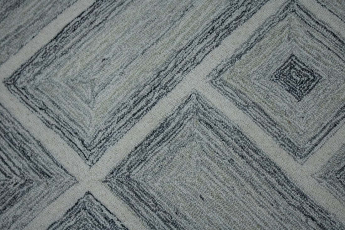 Multicolored Geometric 2X3 Hand-Tufted Modern Rug - 6