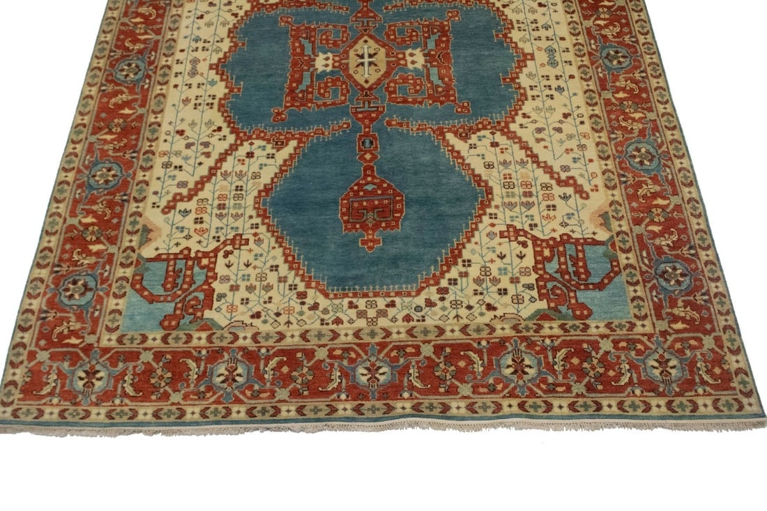Cream Floral 9X12 Indo-Viss Oriental Rug - 6