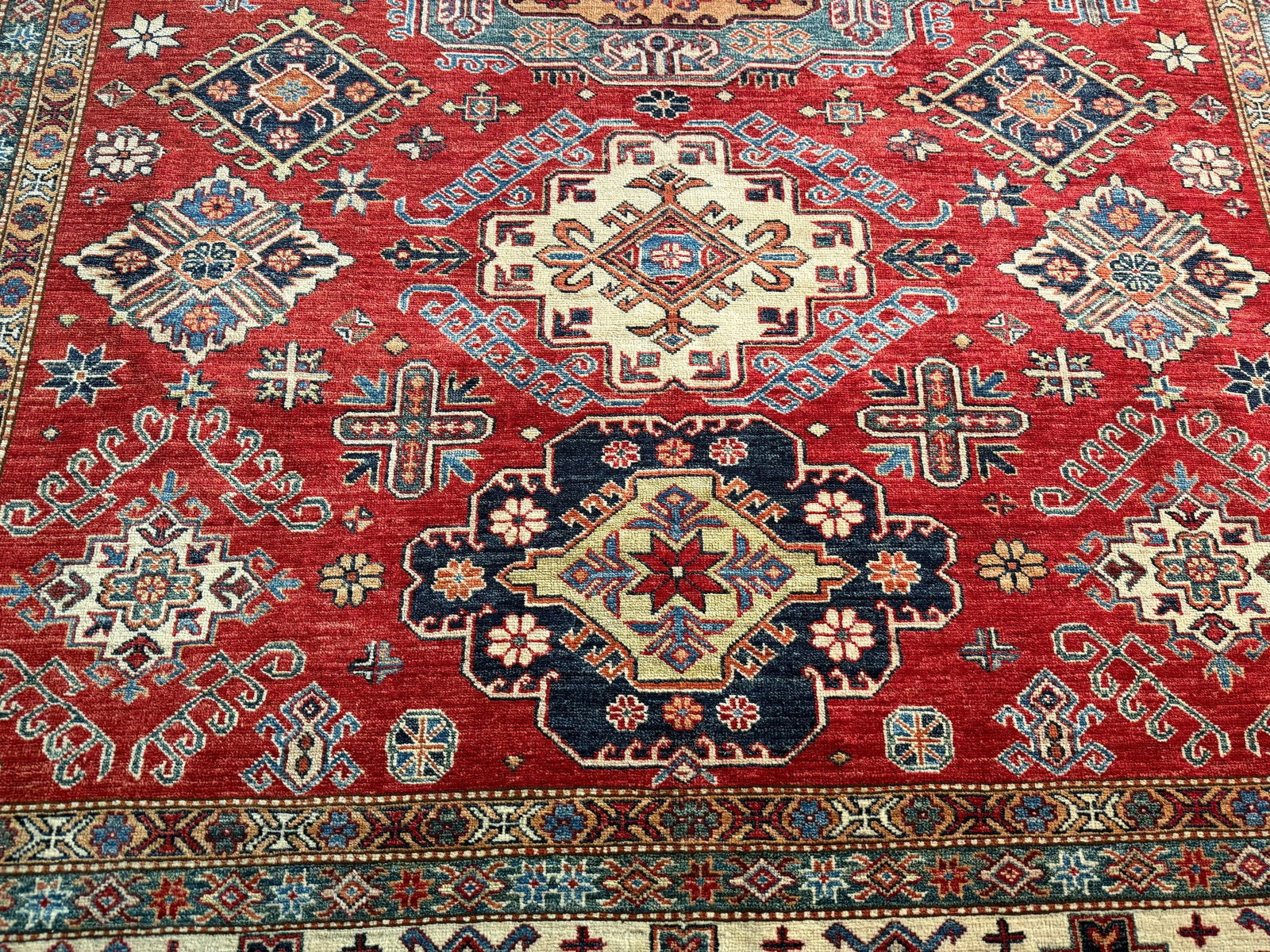 Magnificent Super Kazak Rug 8x9.9 - 3