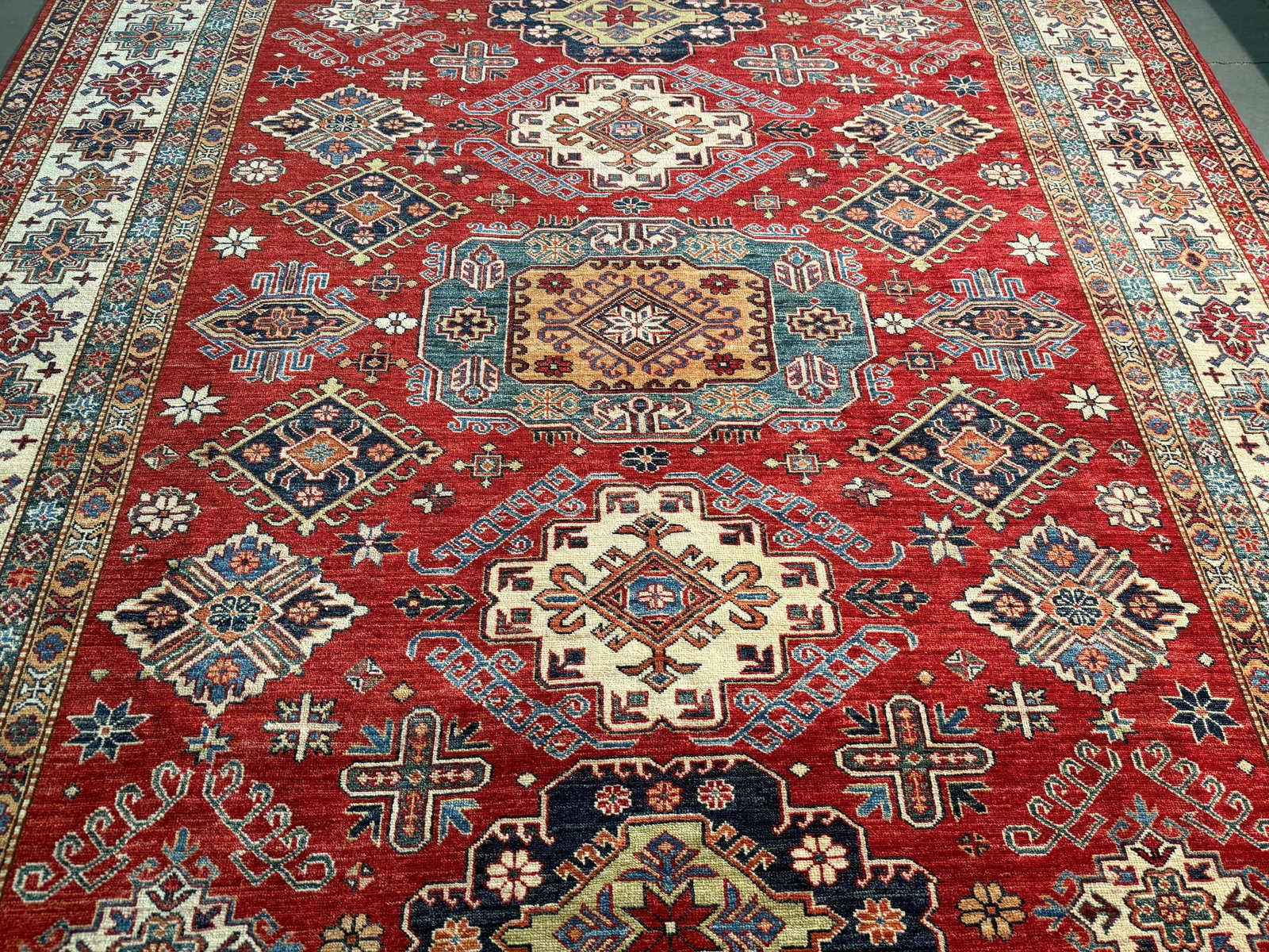 Magnificent Super Kazak Rug 8x9.9 - 4