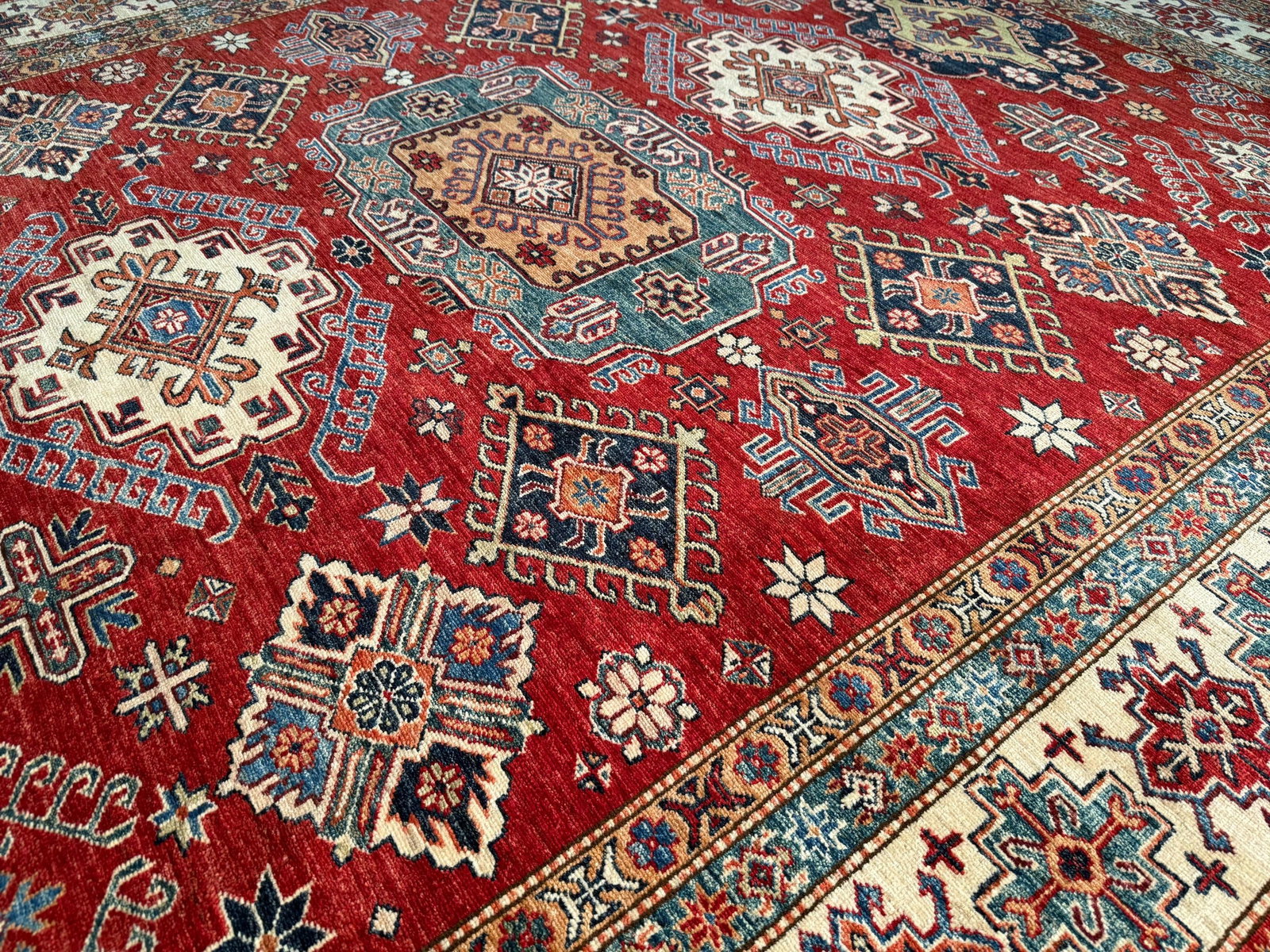 Magnificent Super Kazak Rug 8x9.9 - 6